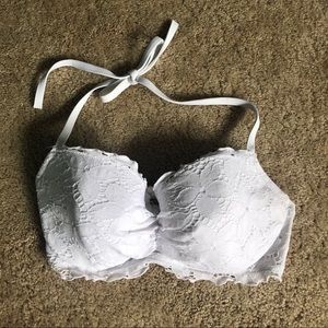 Victoria Secret white lace bikini top